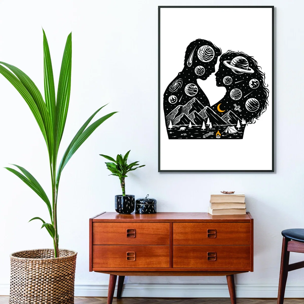 Black Galactic Love Medium Stanley Print House – image 3