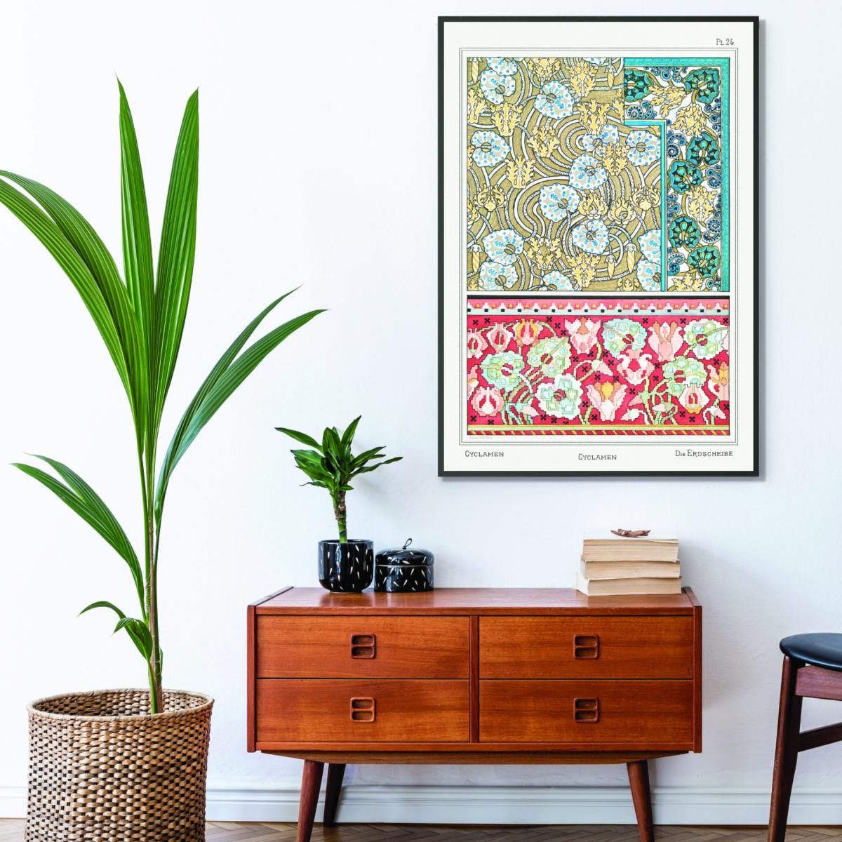 Cyclamen From La Plante Iiii Print By Maurice Pillard Verneuil A1 594 X 841Mm Stanley Print House – image 3