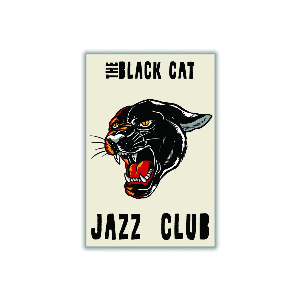 The Black Cat Jazz Club A1 594 X 841Mm Stanley Print House – image 1