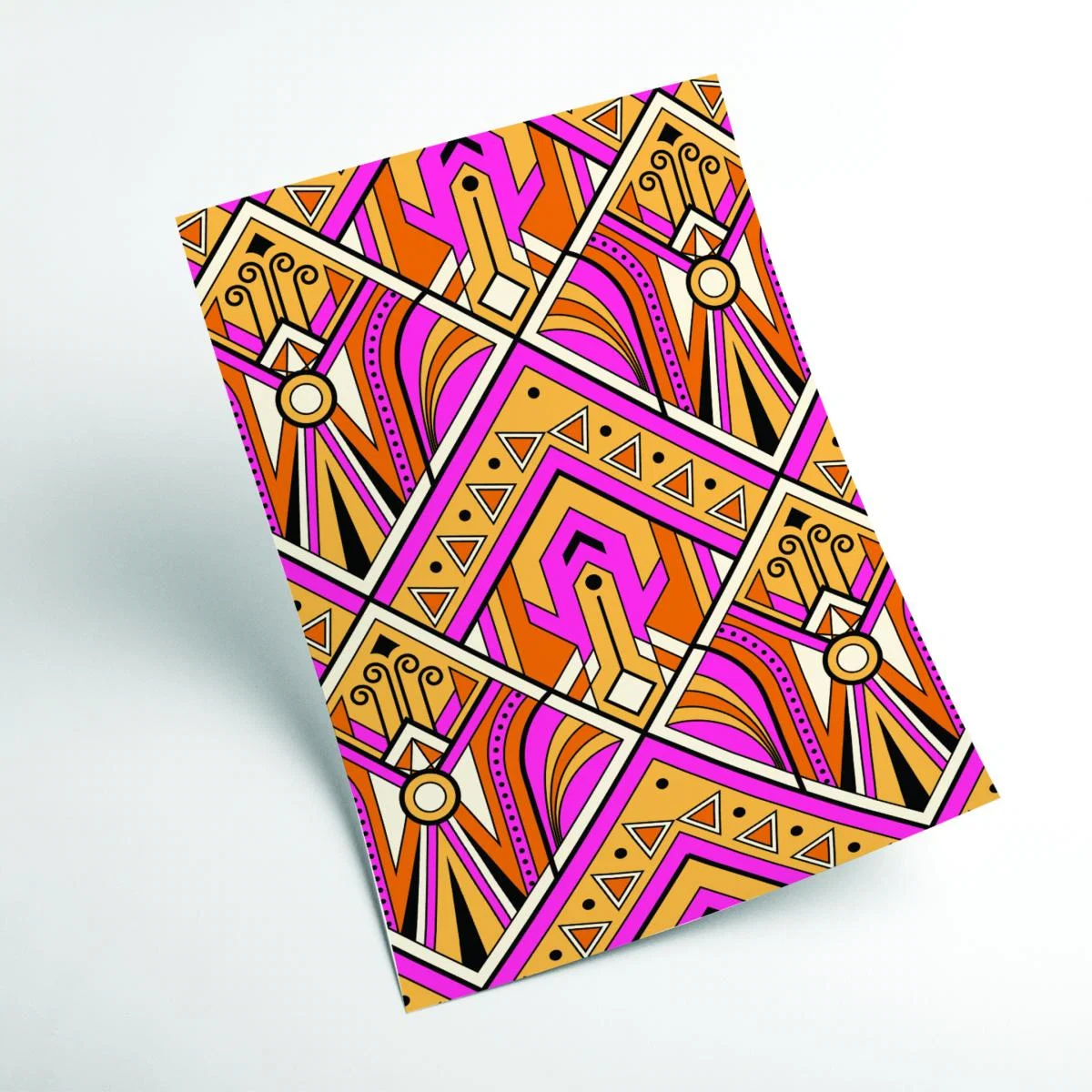 Pink / Purple Pink Patterns A1 594 X 841Mm Stanley Print House – image 2