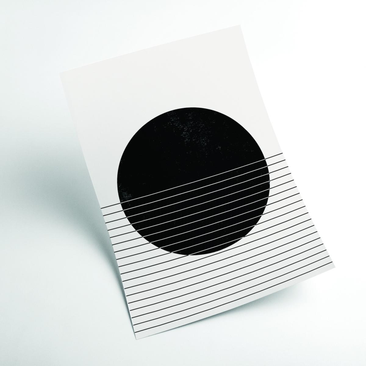 Black Minimal Geometric #1 Extra Small Stanley Print House – image 2