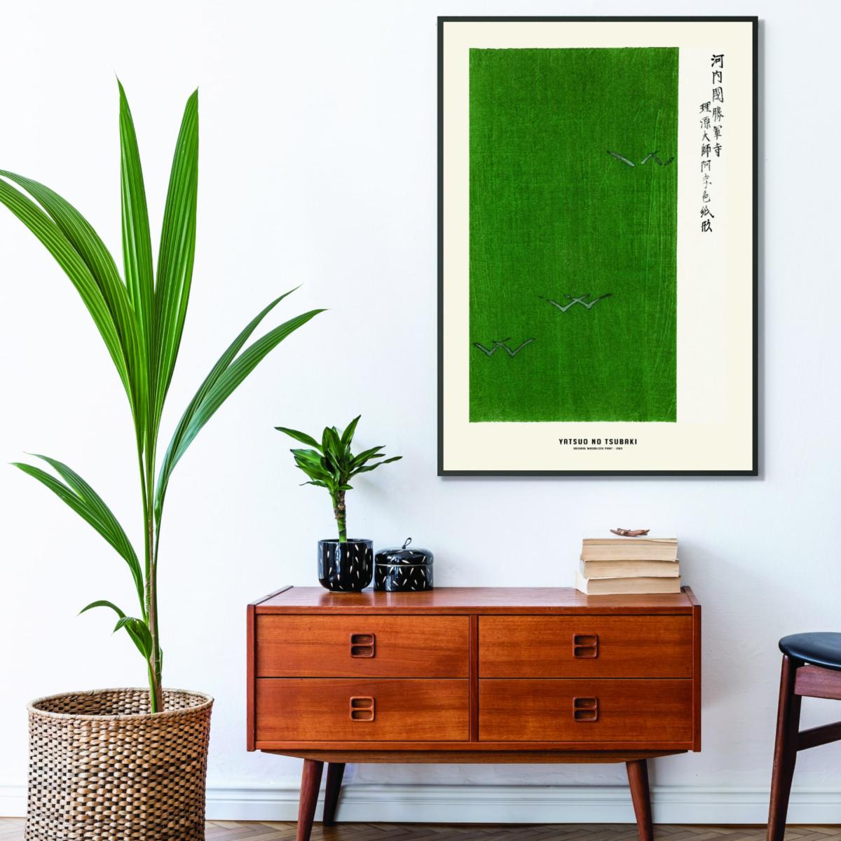 Green Yatsuo No Tsubaki - Original Woodblock Print Ii A4 210 X 297Mm Stanley Print House – image 3