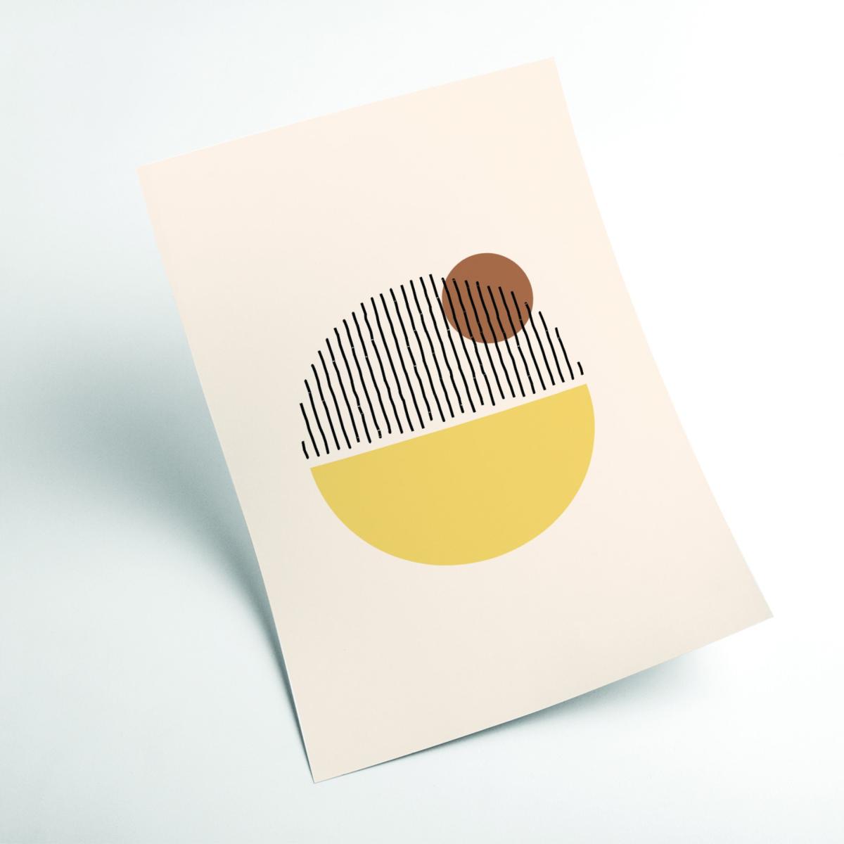 Yellow / Orange Geometric Abstract Shapes I Xxs Stanley Print House – image 2