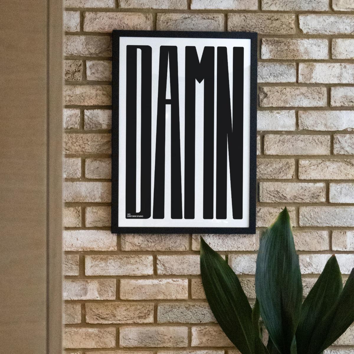 Damn Black - Giclee Fine Art Print - Large | A2 | 420 X 594Mm | East Side Studio London – image 4