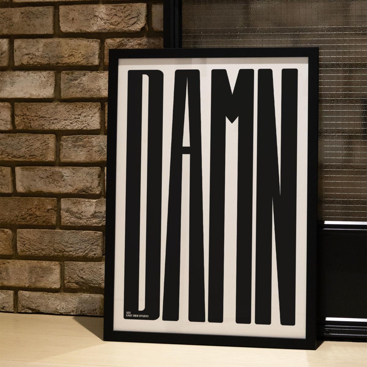 Damn Black - Giclee Fine Art Print - Large | A2 | 420 X 594Mm | East Side Studio London – image 5