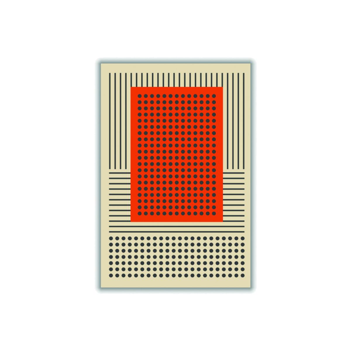 Red Geometric Expression #2 A2 420 X 594Mm Stanley Print House – image 1