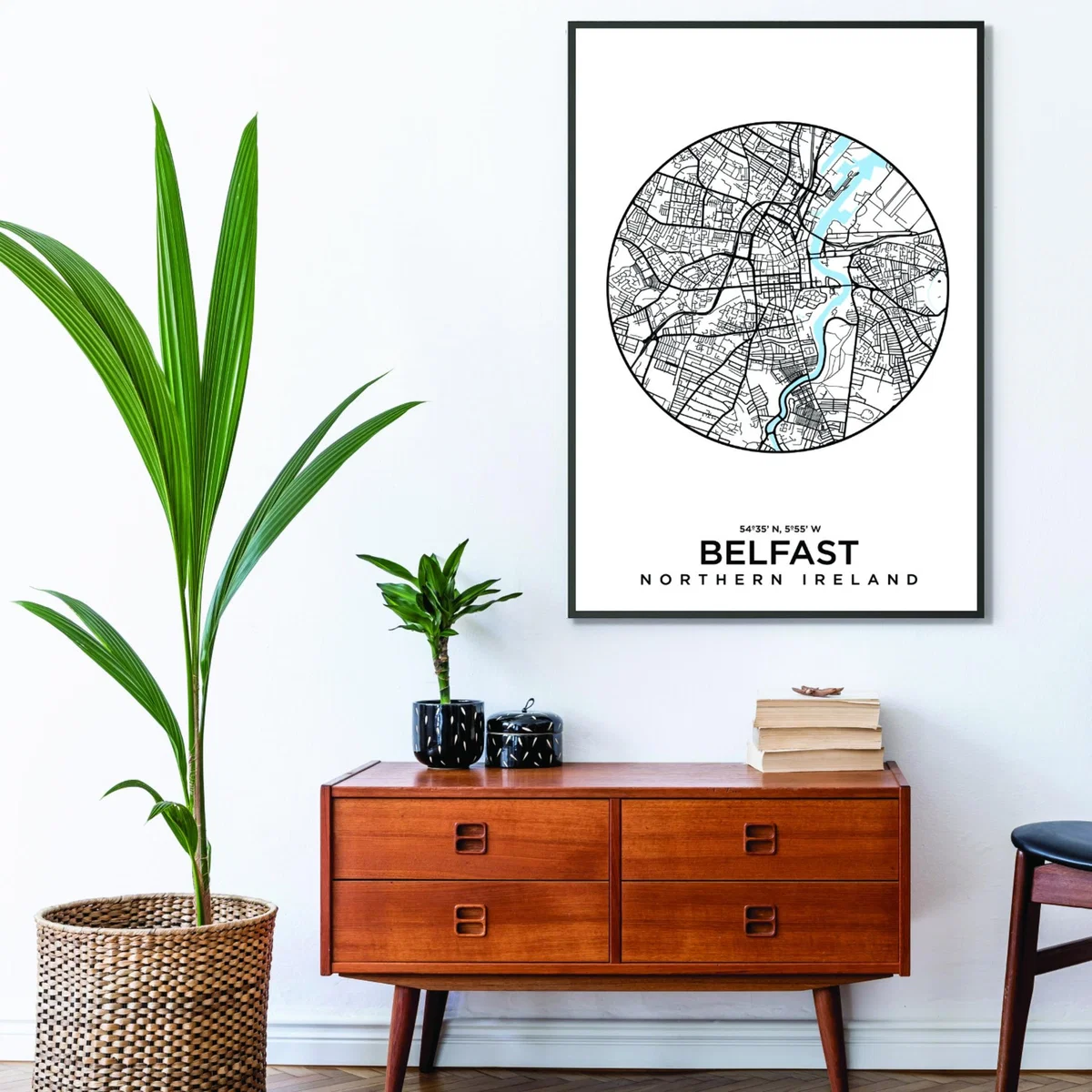 Blue Map Of Belfast Small Stanley Print House – image 3