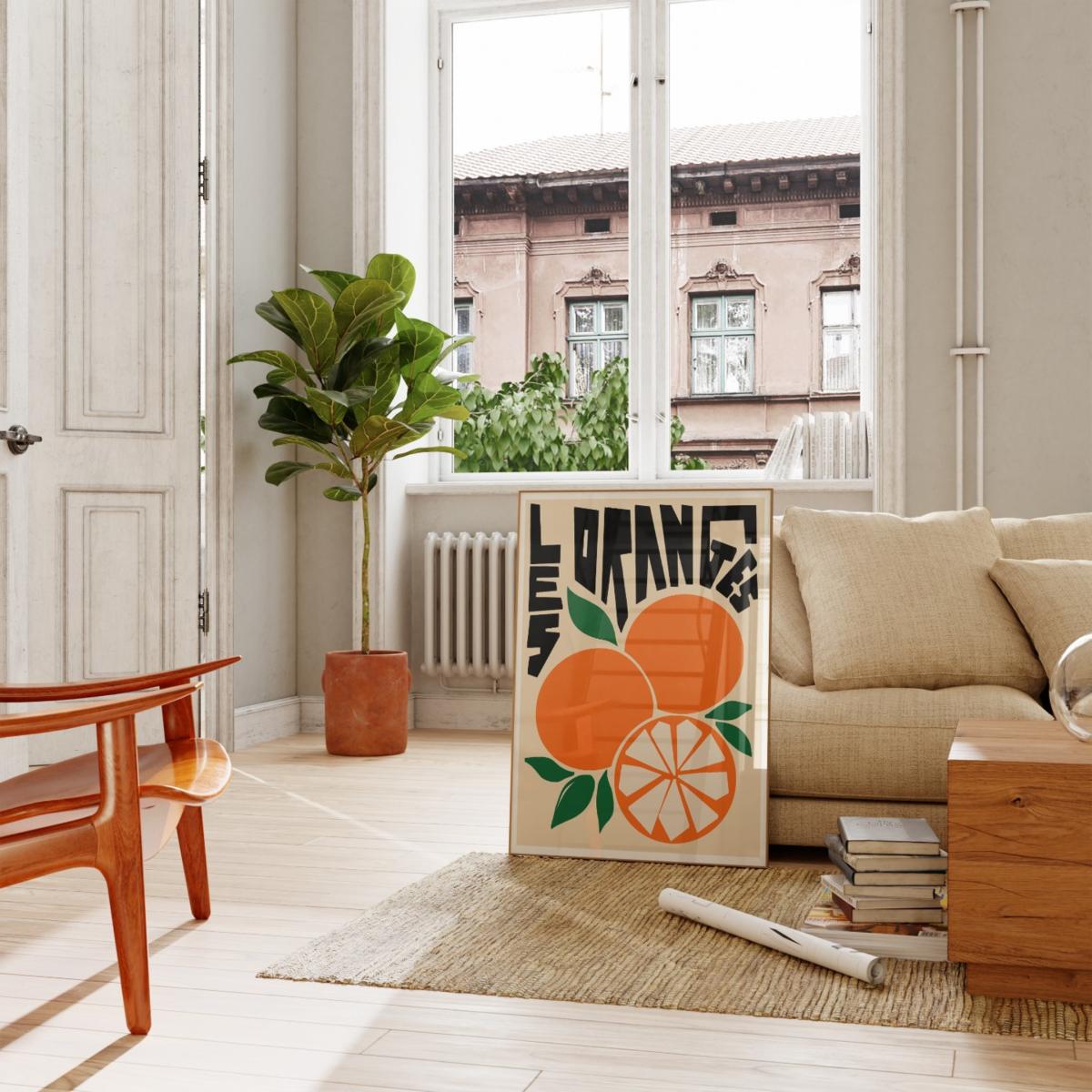 Les Oranges Art Print - A2 Natalie Cass Art – image 2
