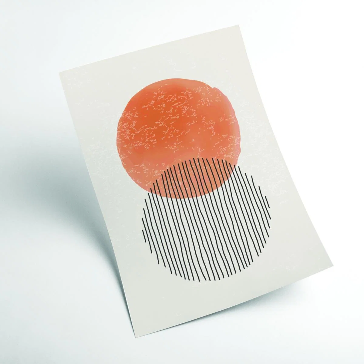 Yellow / Orange Orange Watercolor Shapes Series #3 Large Stanley Print House – image 2