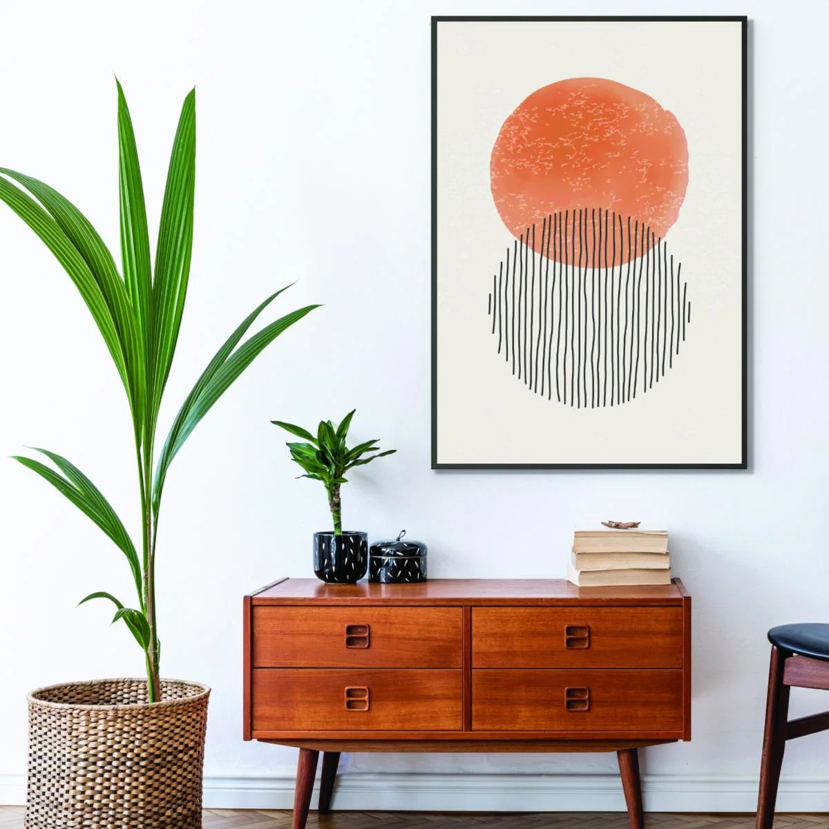 Yellow / Orange Orange Watercolor Shapes Series #3 Large Stanley Print House – image 3