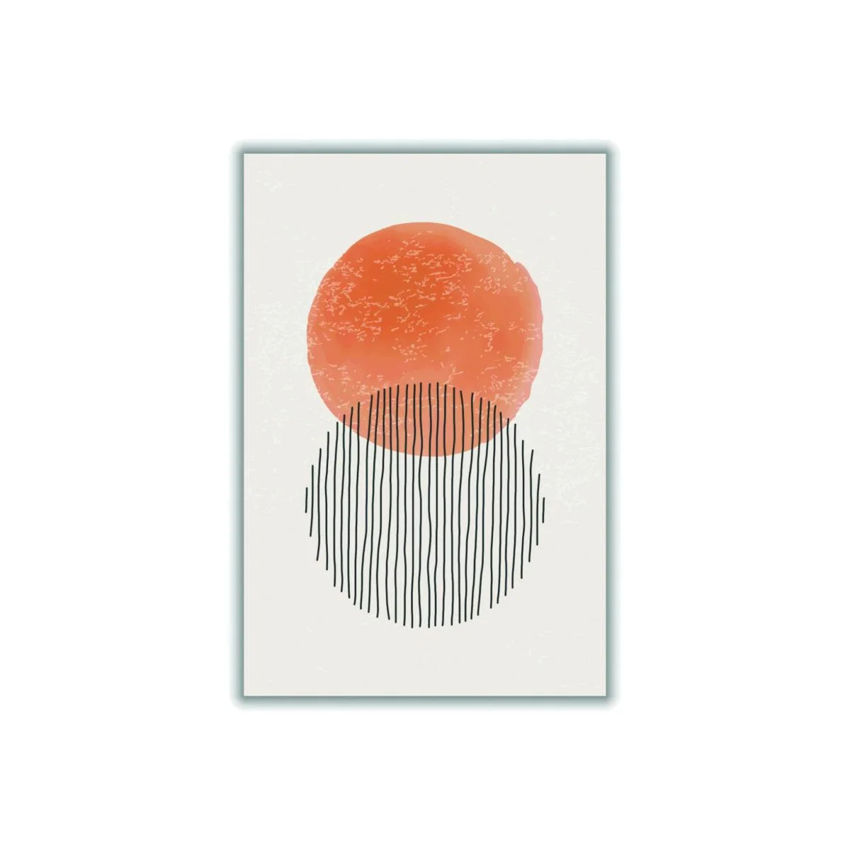 Yellow / Orange Orange Watercolor Shapes Series #3 Large Stanley Print House – image 1