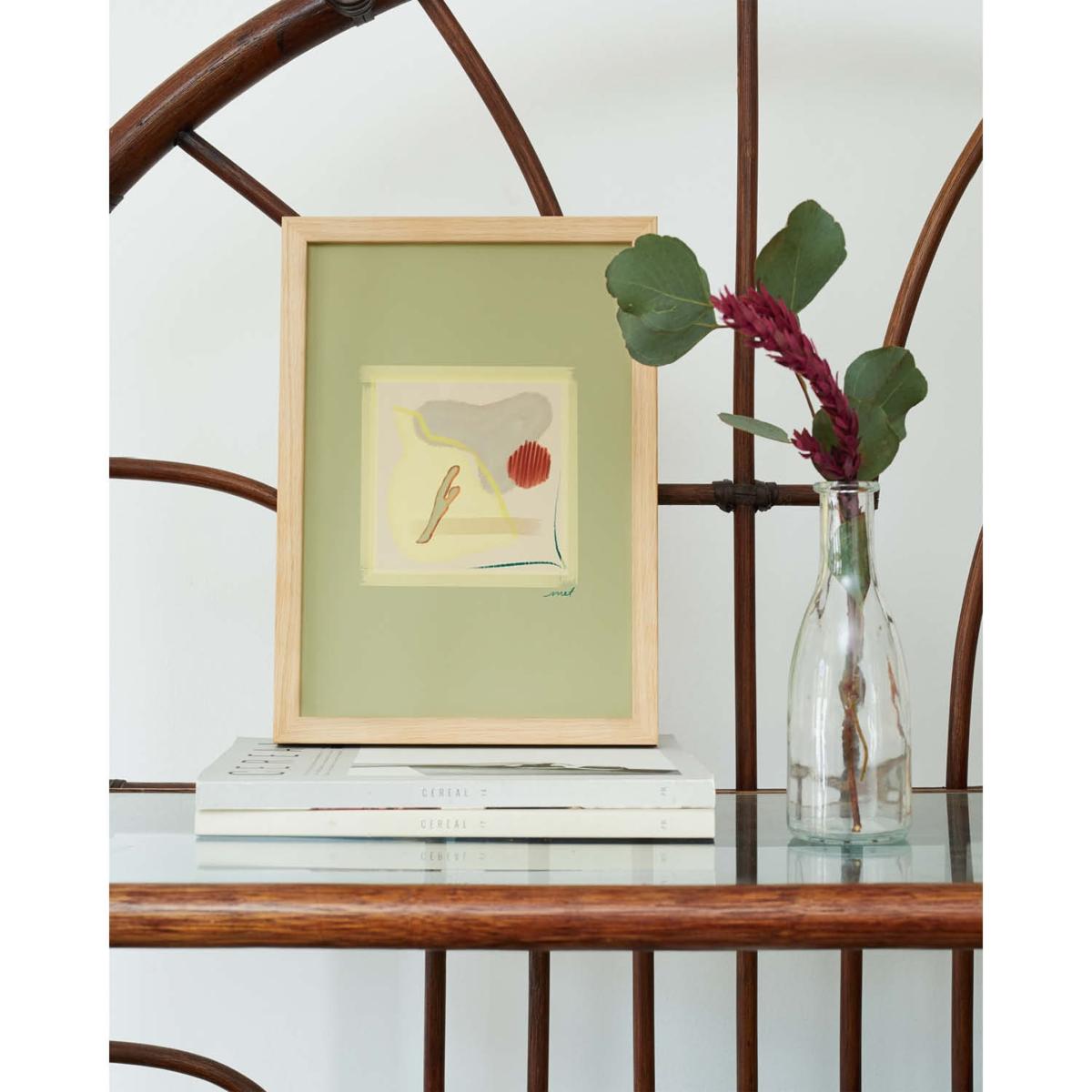 Green / Yellow / Orange Un Limon En Cielo By Met Giclée Fine Art Print - Green A4 210 X 297Mm Blue Nude – image 2