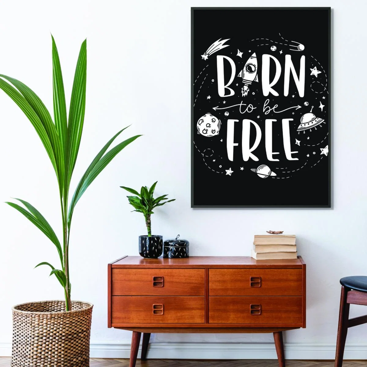 Black Born To Be Free A1 594 X 841Mm Stanley Print House – image 3
