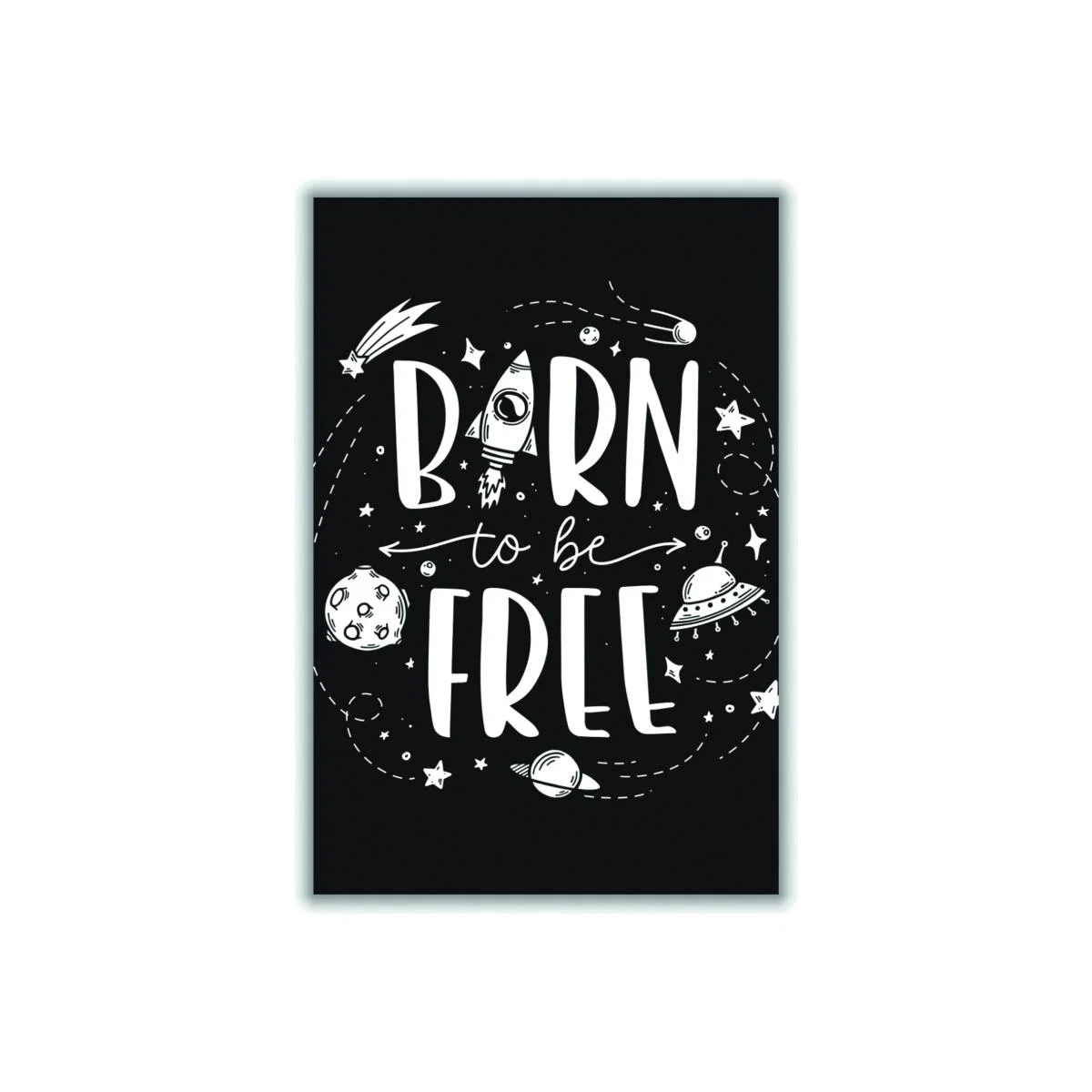 Black Born To Be Free A1 594 X 841Mm Stanley Print House – image 1