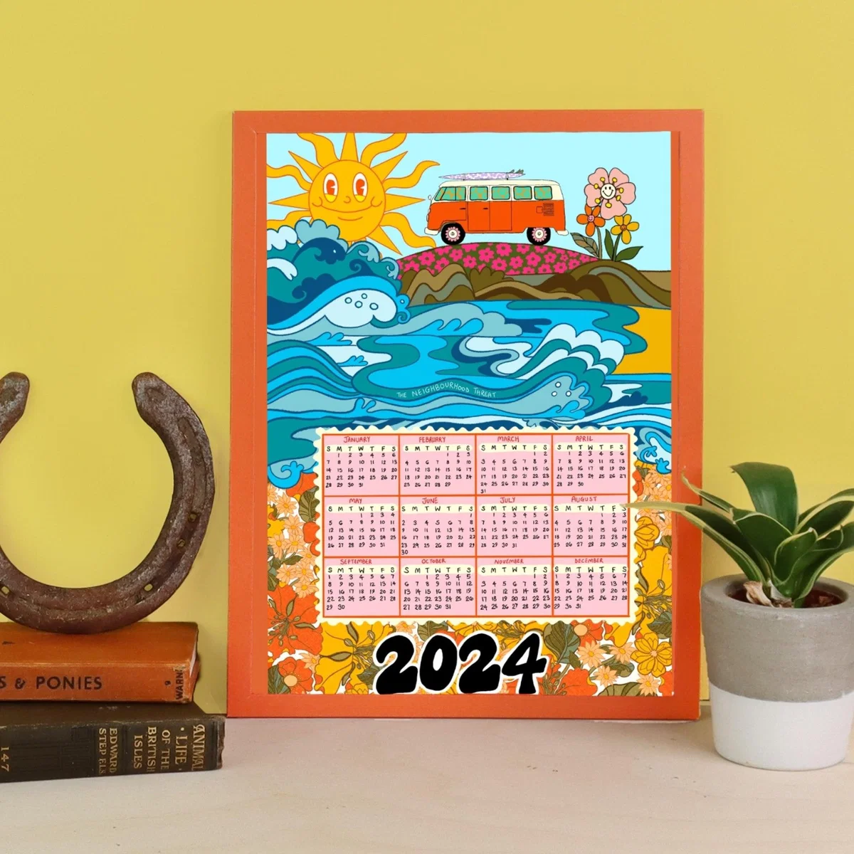 Blue Calendar Print A3 297 X 420Mm The Neighbourhood Threat – image 2