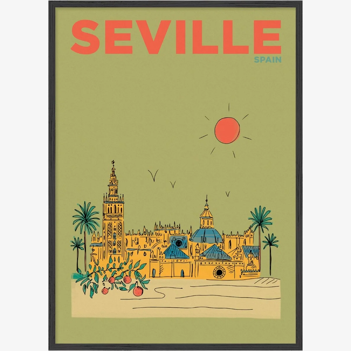 Sevilla Summer Escapes Print Places & Spaces Art Co. – image 1