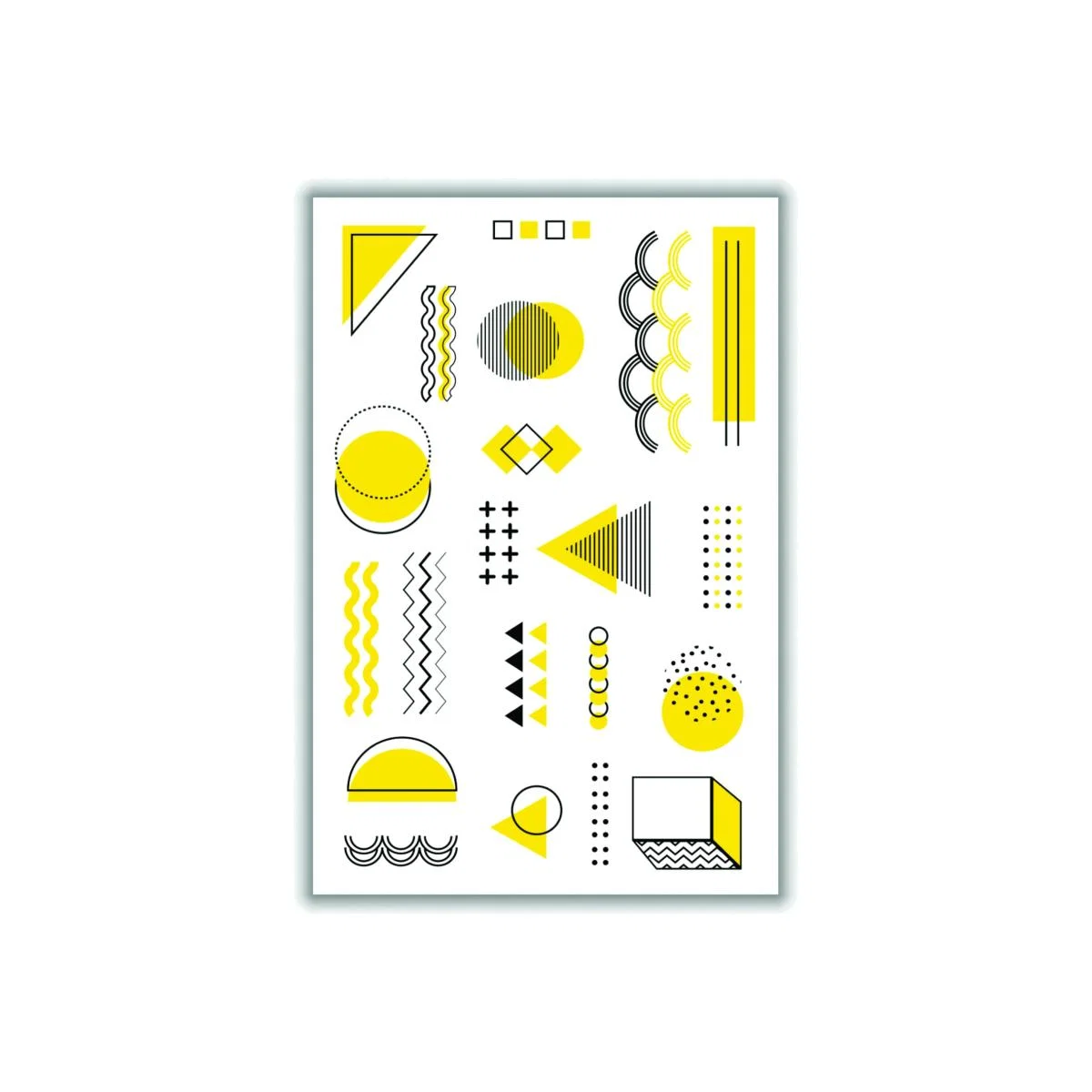 Yellow / Orange Yellow Shapes Xxs Stanley Print House – image 1