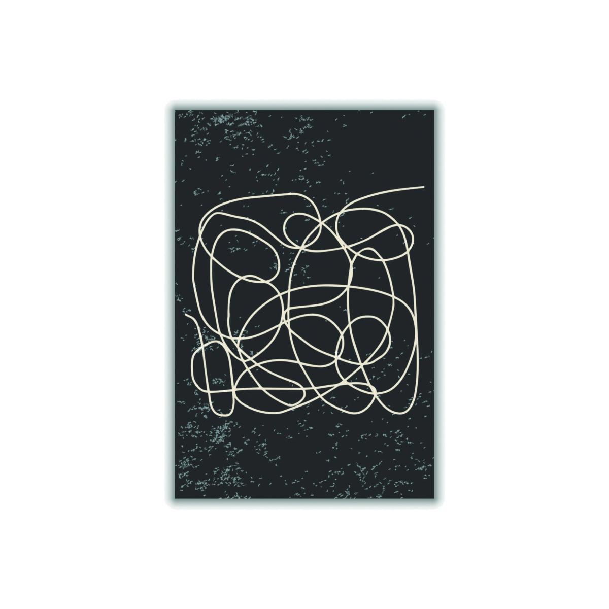 Black And White One Line #1 A2 420 X 594Mm Stanley Print House – image 1