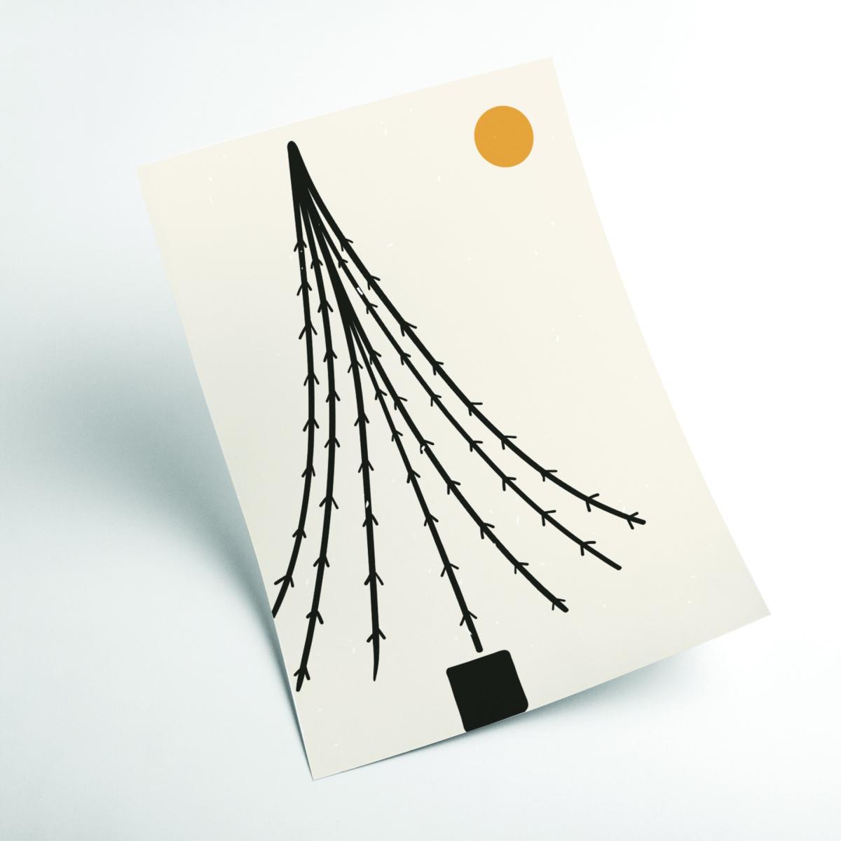 Yellow / Orange Boho Tree A3 297 X 420Mm Stanley Print House – image 2