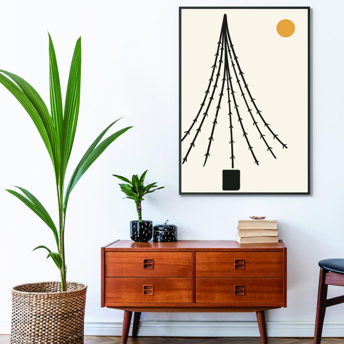 Yellow / Orange Boho Tree A3 297 X 420Mm Stanley Print House – image 3