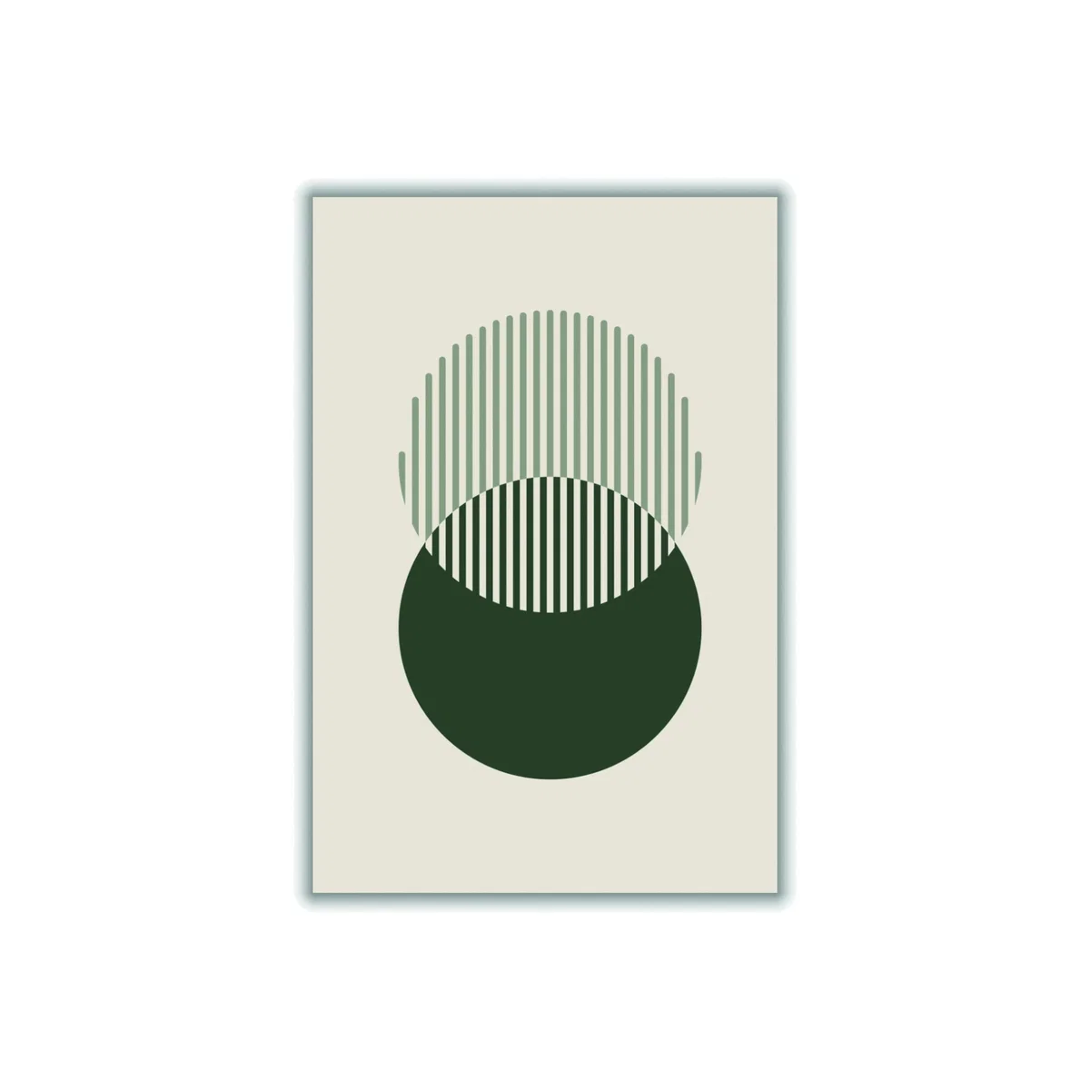 Grey Minimal Abstract Circles Iii Large Stanley Print House – image 1