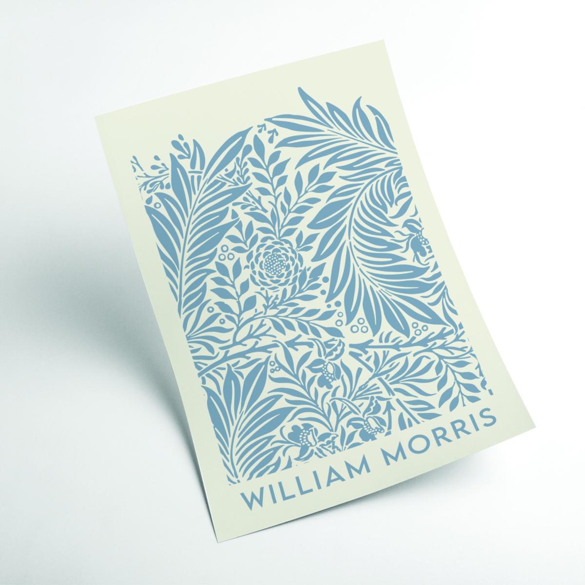 William Morris- Blue Wild Flowers A2 420 X 594Mm Stanley Print House – image 2