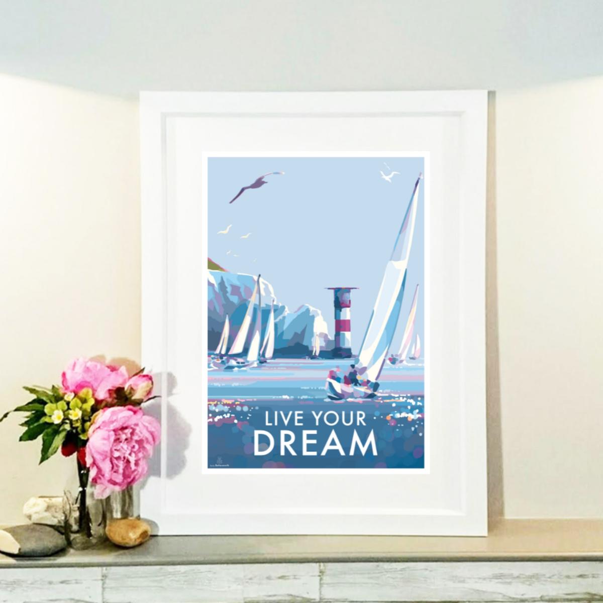 Live Your Dream Vintage Style Quote | A4 | 210 X 297Mm | Becky Bettesworth – image 5