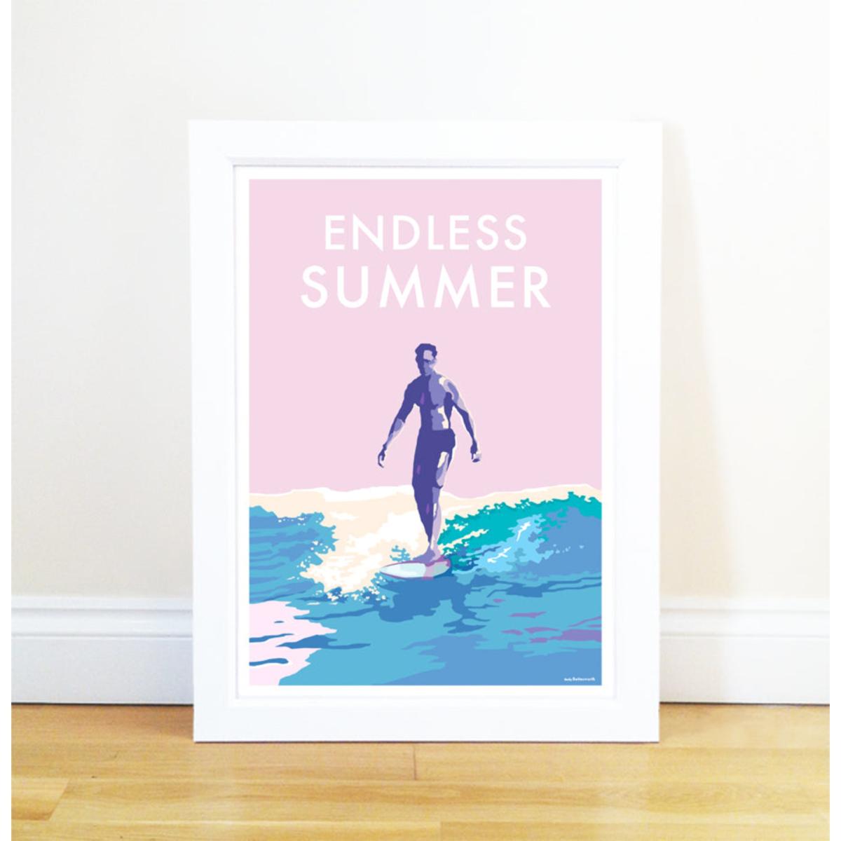 Endless Summer Vintage Style Quote Print | A4 | 210 X 297Mm | Becky Bettesworth – image 2