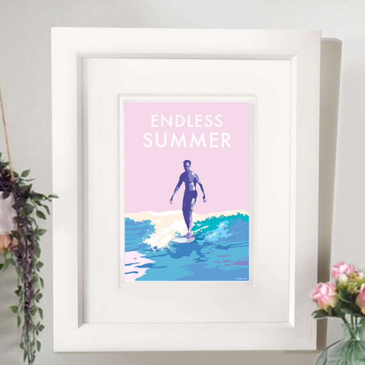 Endless Summer Vintage Style Quote Print | A4 | 210 X 297Mm | Becky Bettesworth – image 3