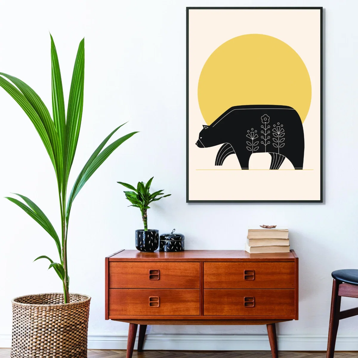 Yellow / Orange Sunny Day Bear A1 594 X 841Mm Stanley Print House – image 3