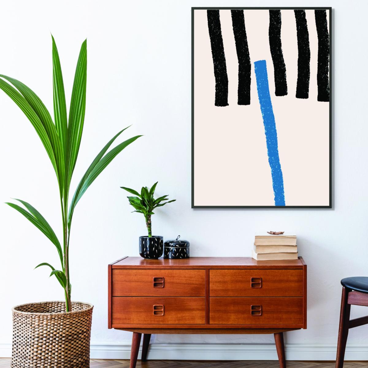 Blue Minimal Lines #1 Extra Large Stanley Print House – image 3