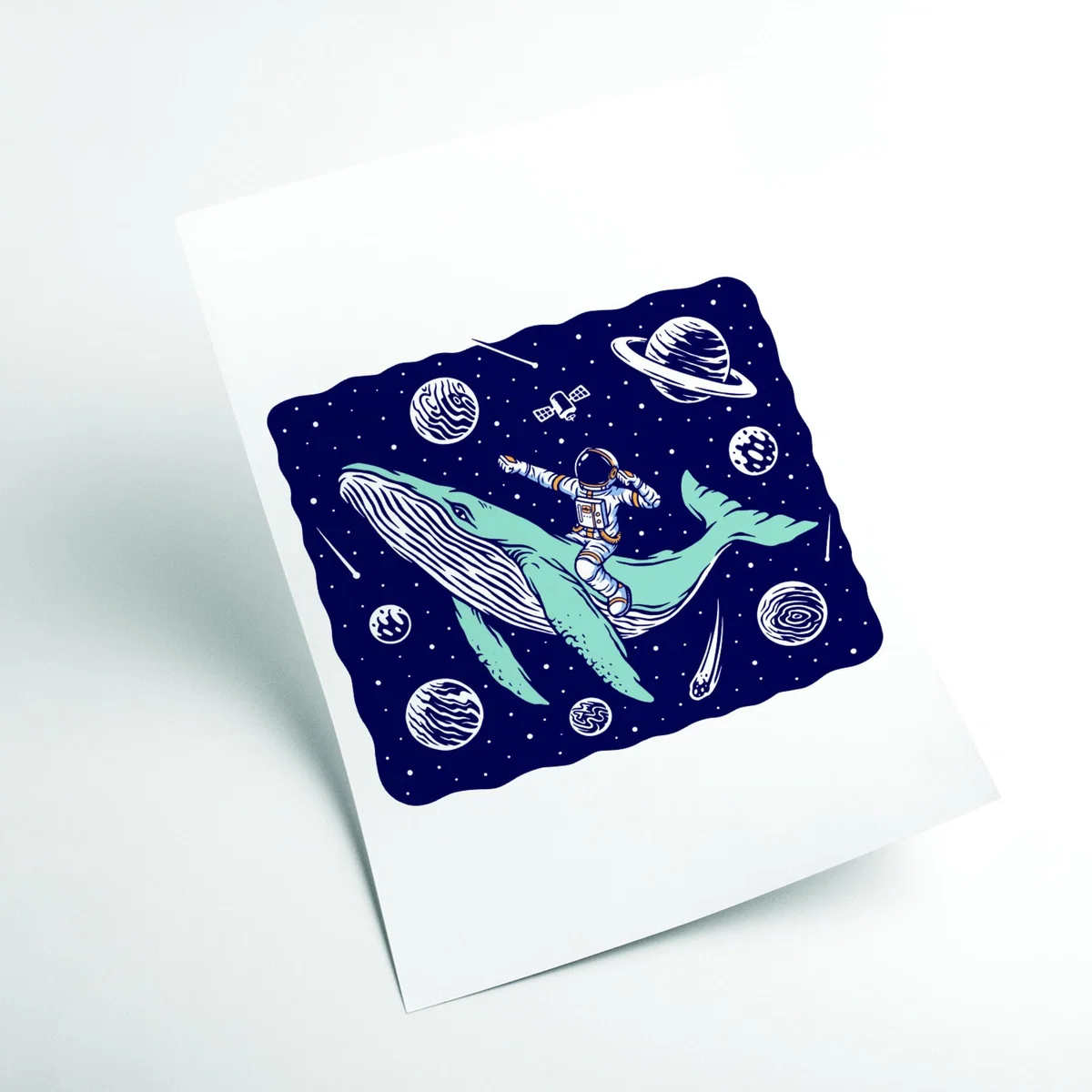 Blue Galactic Whale Rider Medium Stanley Print House – image 2