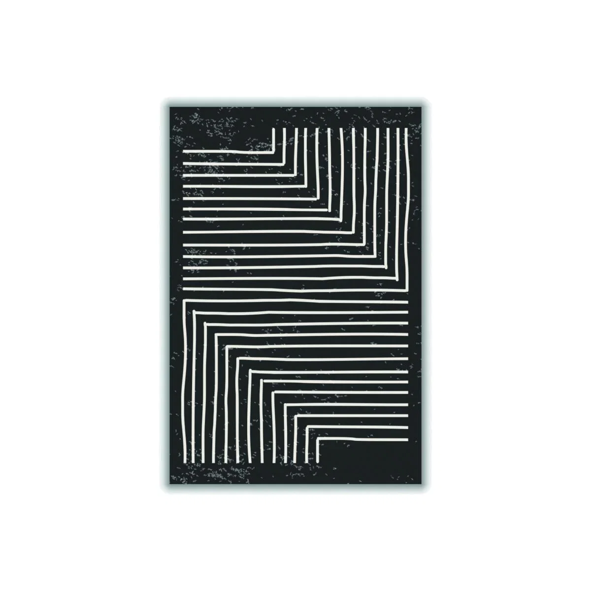 Black And White Line 2 A3 297 X 420Mm Stanley Print House – image 1