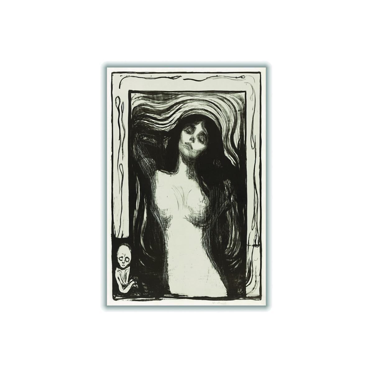Neutrals Madonna Liebendes Weib 1895 By Edvard Munch A2 420 X 594Mm Stanley Print House – image 1