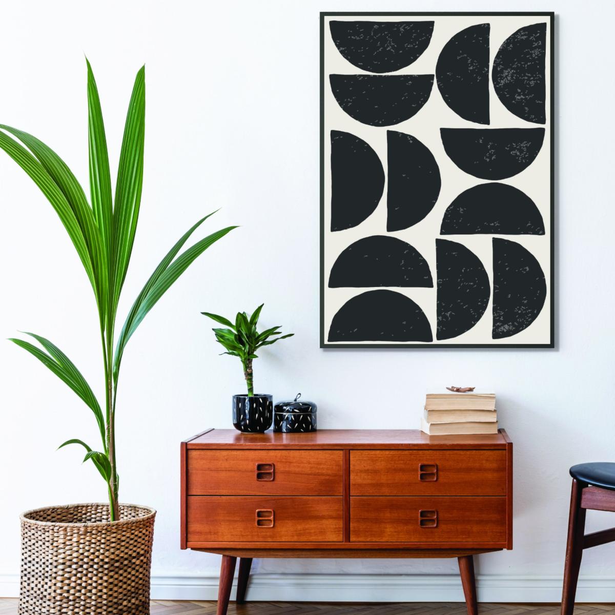 Black Minimal Circles #1 Large Stanley Print House – image 3