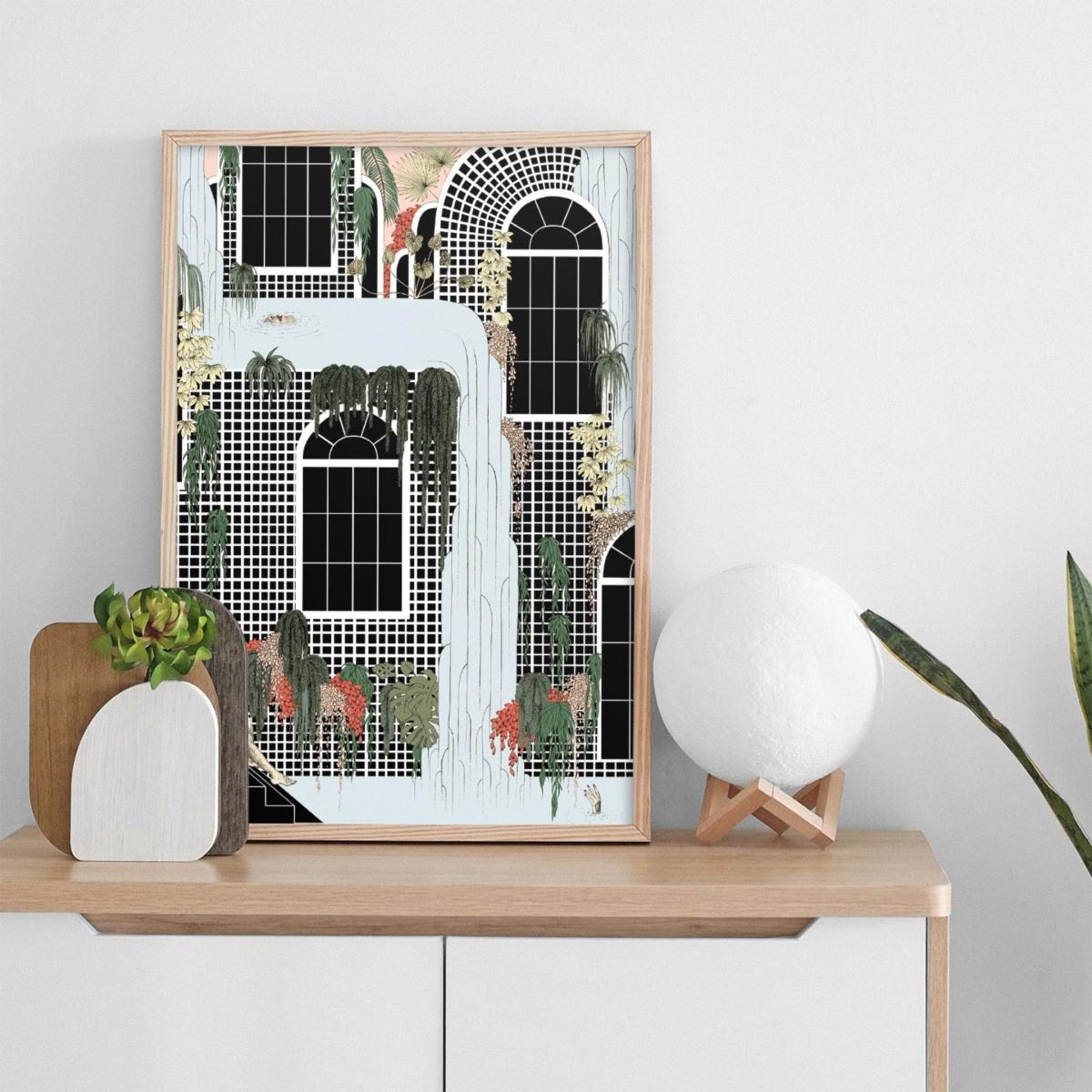 Botanical Gardens - Art Print S A3 297 X 420Mm Abi Overland Jersey – image 3