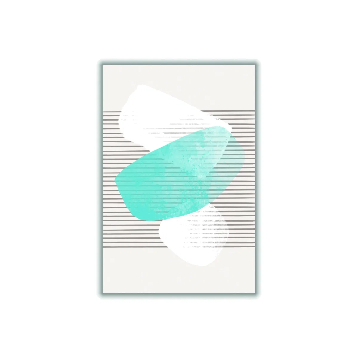 Blue Watercolor Abstract #1 A1 594 X 841Mm Stanley Print House – image 1