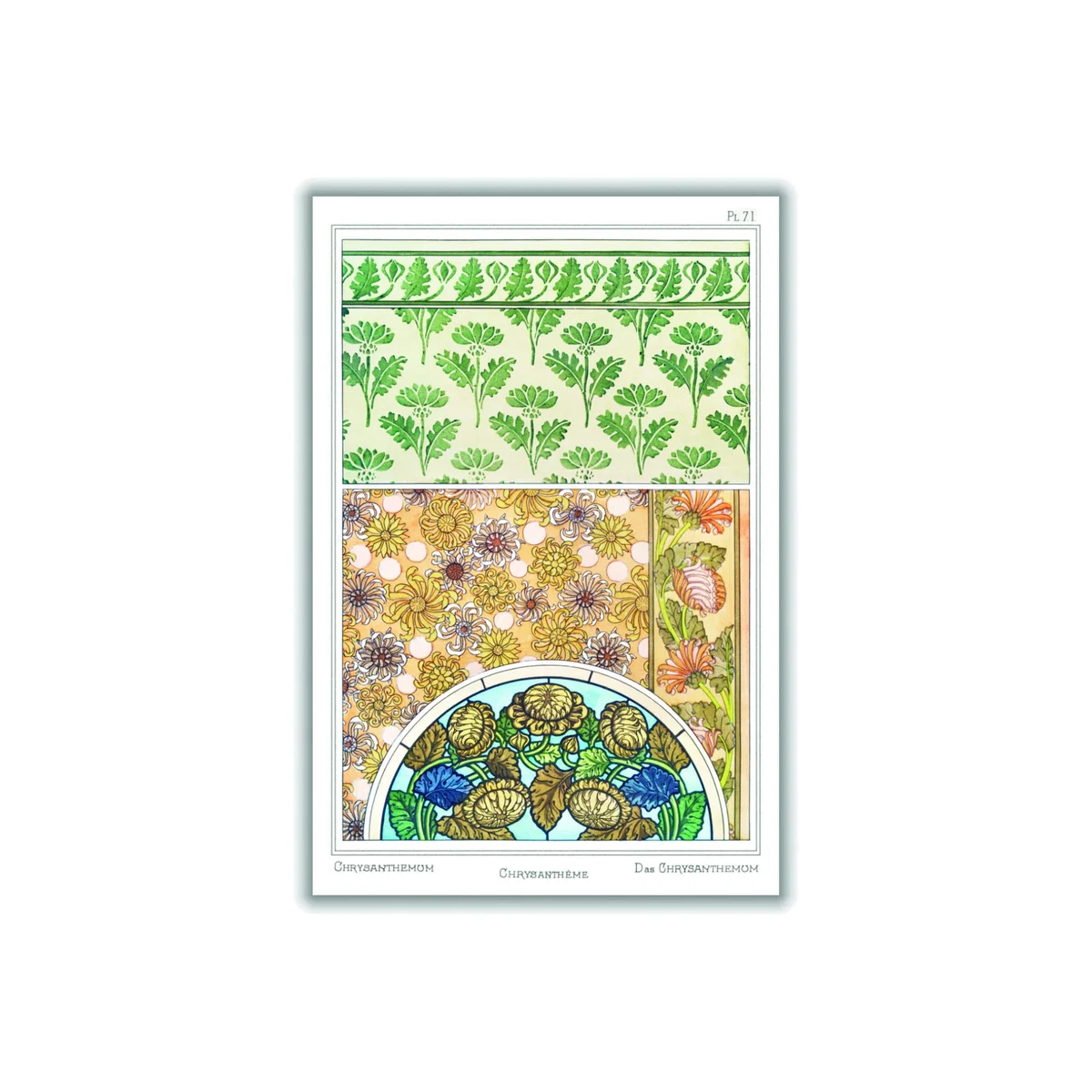 Chrysanthème Ii Print By Maurice Pillard Verneuil Large Stanley Print House – image 1