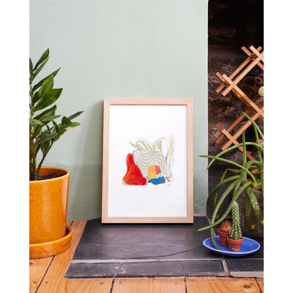 White / Red Bouquet By Met Giclée Fine Art Print - White A4 210 X 297Mm Blue Nude – image 2