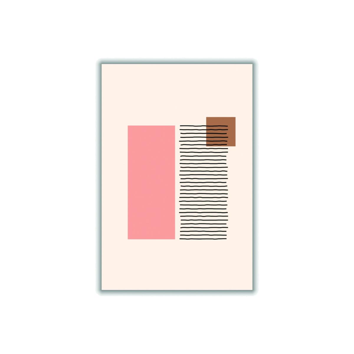 Rose Gold Geometric Abstract Shapes Ii A1 594 X 841Mm Stanley Print House – image 1