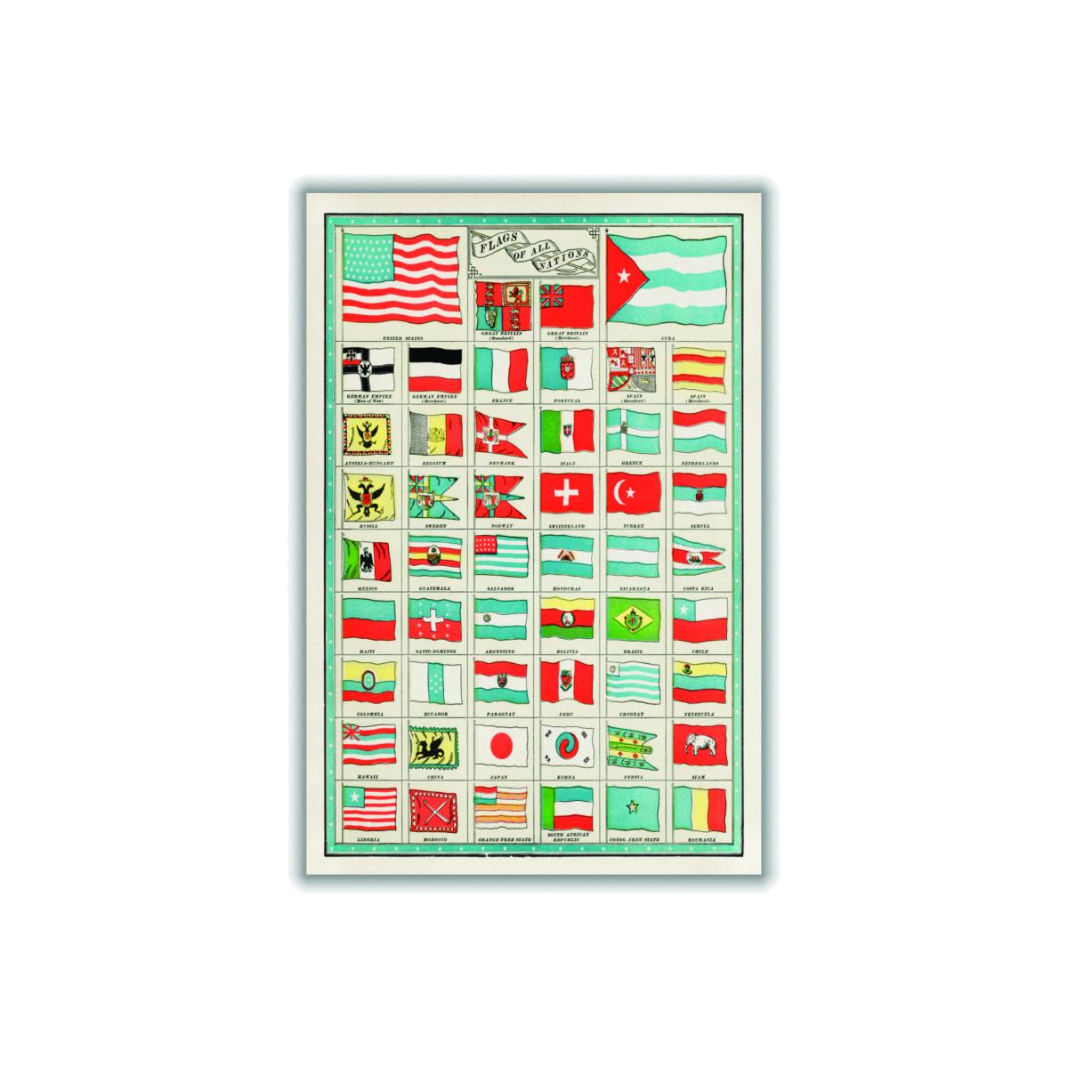 The Flags Of All Nations A3 297 X 420Mm Stanley Print House – image 1