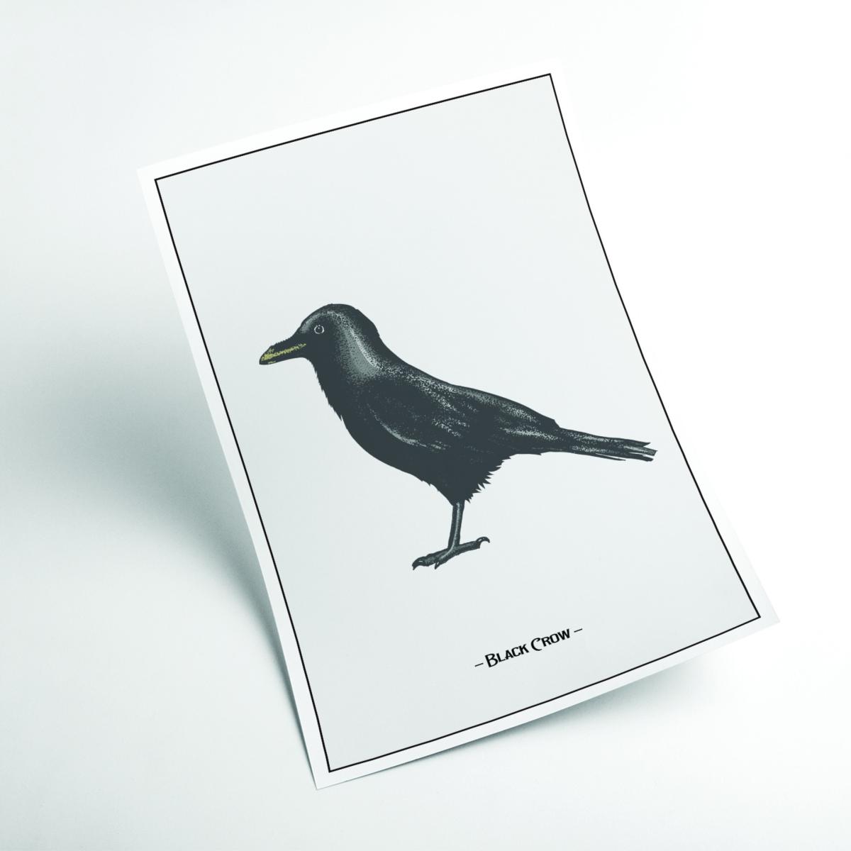 The Black Crow A3 297 X 420Mm Stanley Print House – image 2