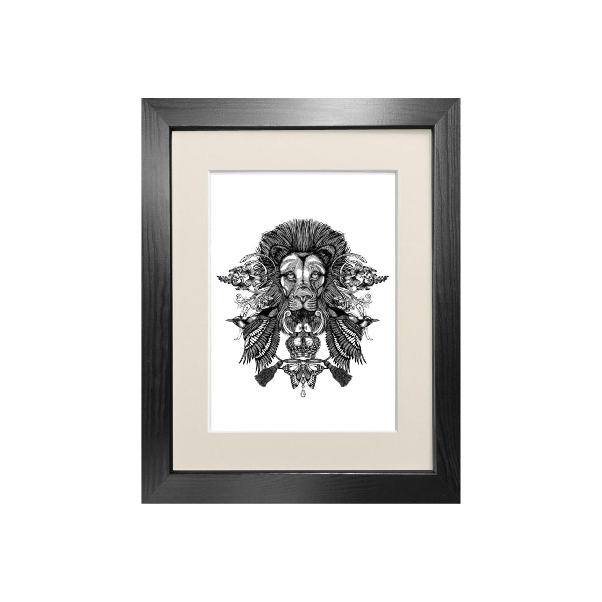 The Regal Lion Fine Art Print A3 Emily Carter