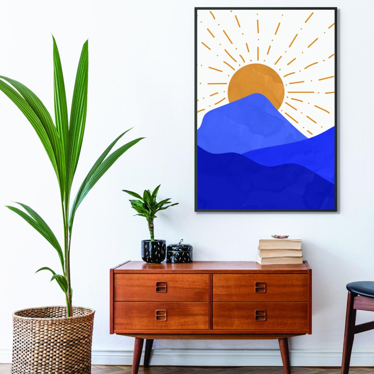 Blue Sun And Moon #2 Extra Large Stanley Print House – image 3