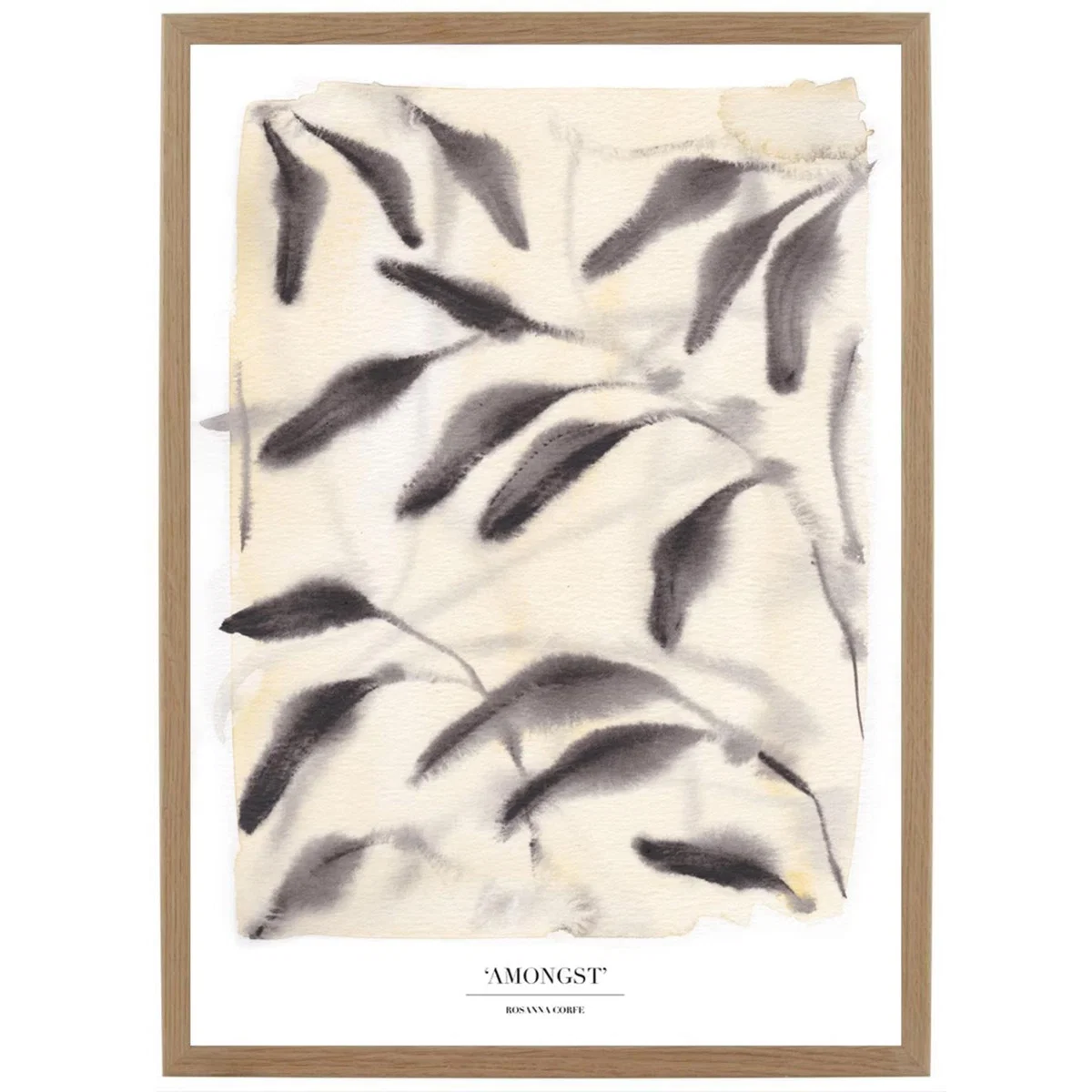 Neutrals / Grey A4 - 'Amongst' Botanical Leaf Print A4 210 X 297Mm Rosanna Corfe – image 2