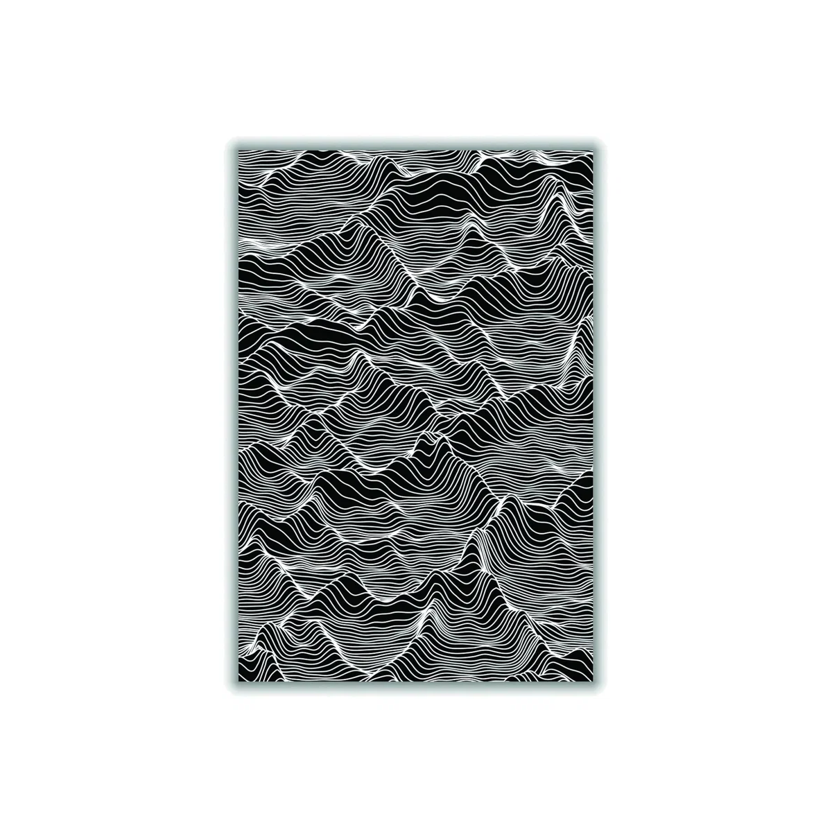 White Abstract Mountains Medium Stanley Print House – image 1