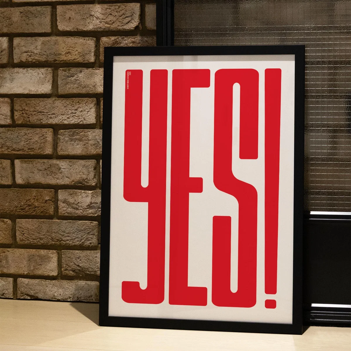 Red Yes! Crimson - Giclee Fine Art Print - Large | A2 | 420 X 594Mm | East Side Studio London – image 5