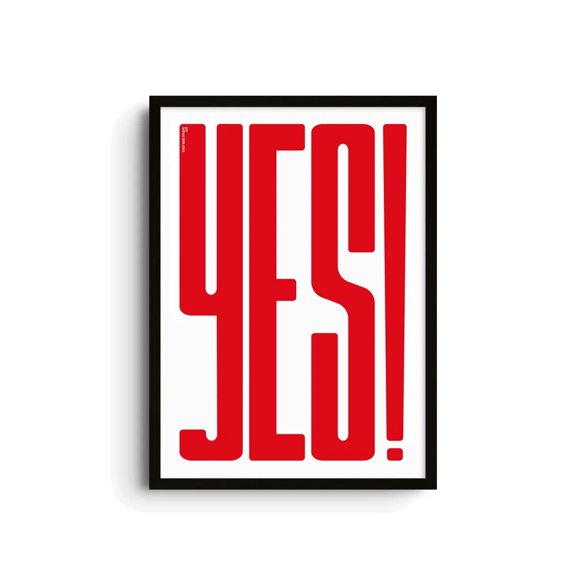 Red Yes! Crimson - Giclee Fine Art Print - Large | A2 | 420 X 594Mm | East Side Studio London – image 1