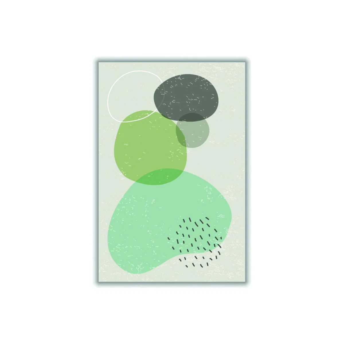 Green Abstract Rocks Series #4 Small Stanley Print House – image 1