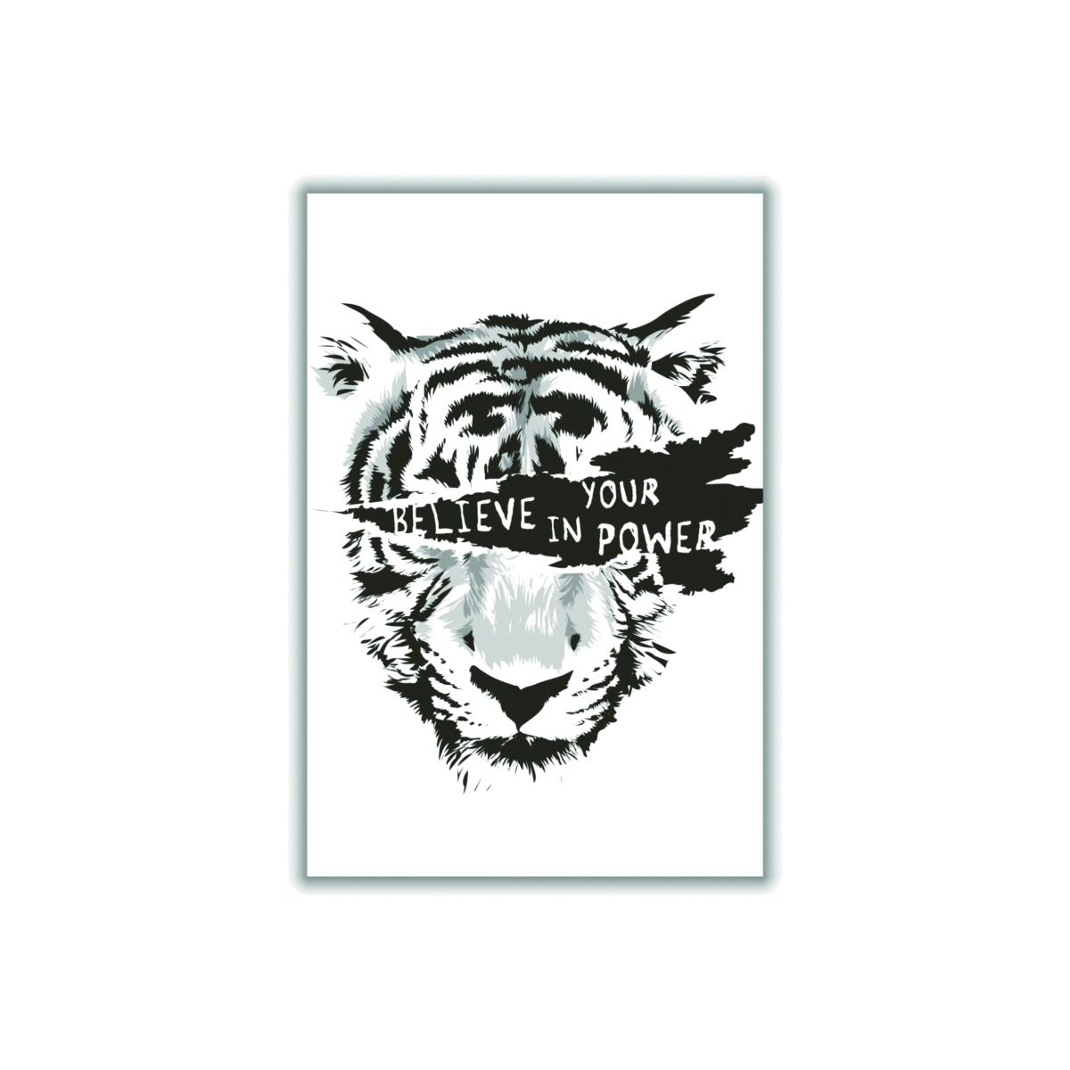 Black Believe In Your Power A2 420 X 594Mm Stanley Print House – image 1